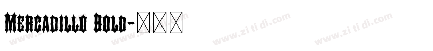 Mercadillo Bold字体转换